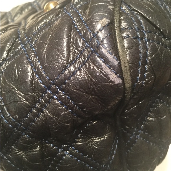 Marc Jacobs Black Navy Quilted Vintage Stam Bag - Picture 7 of 8